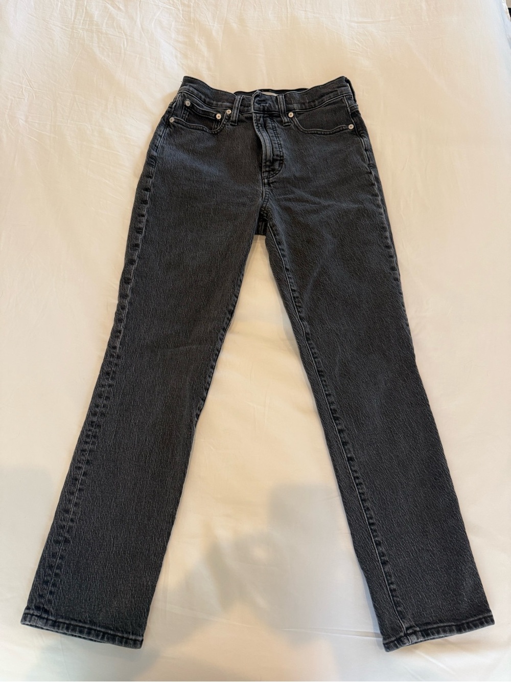 Madewell The Perfect Vintage Black Straight-Leg Jeans